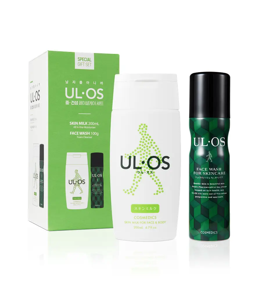 [단독기획] 우르오스 중건성 페이셜케어 기획세트(스킨밀크200ml+페이스워시100g)